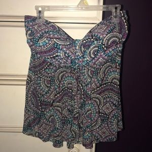 18W strapless bathing suit top